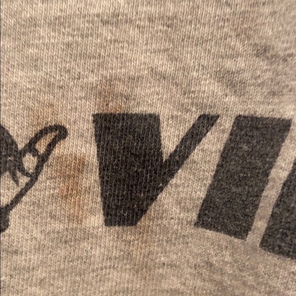 HPπ Brandy Melville Good Vibes Gray T Shirt - Picture 5 of 5